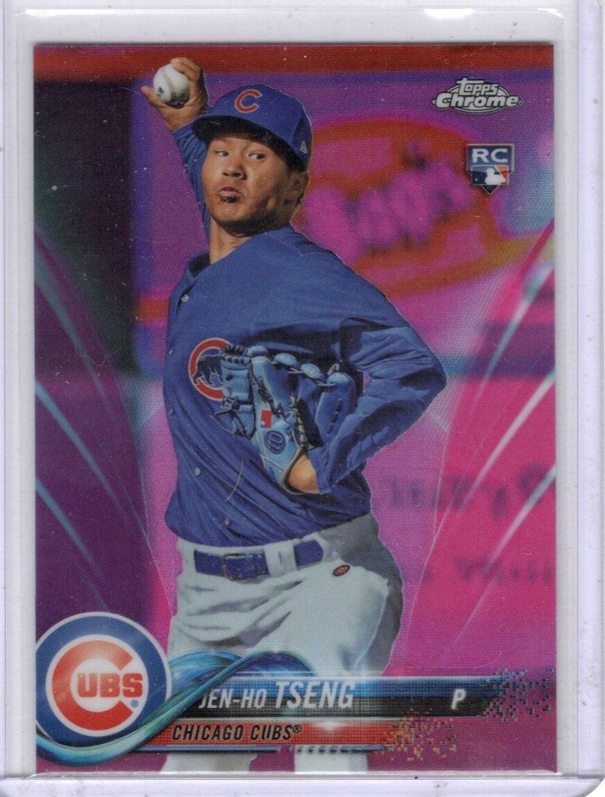2018 Topps Chrome Pink Refractors #101 Jen-Ho Tseng