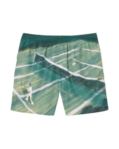 Men's Quick-Dry Swim Trunks - Mid Length  (Pine Green)