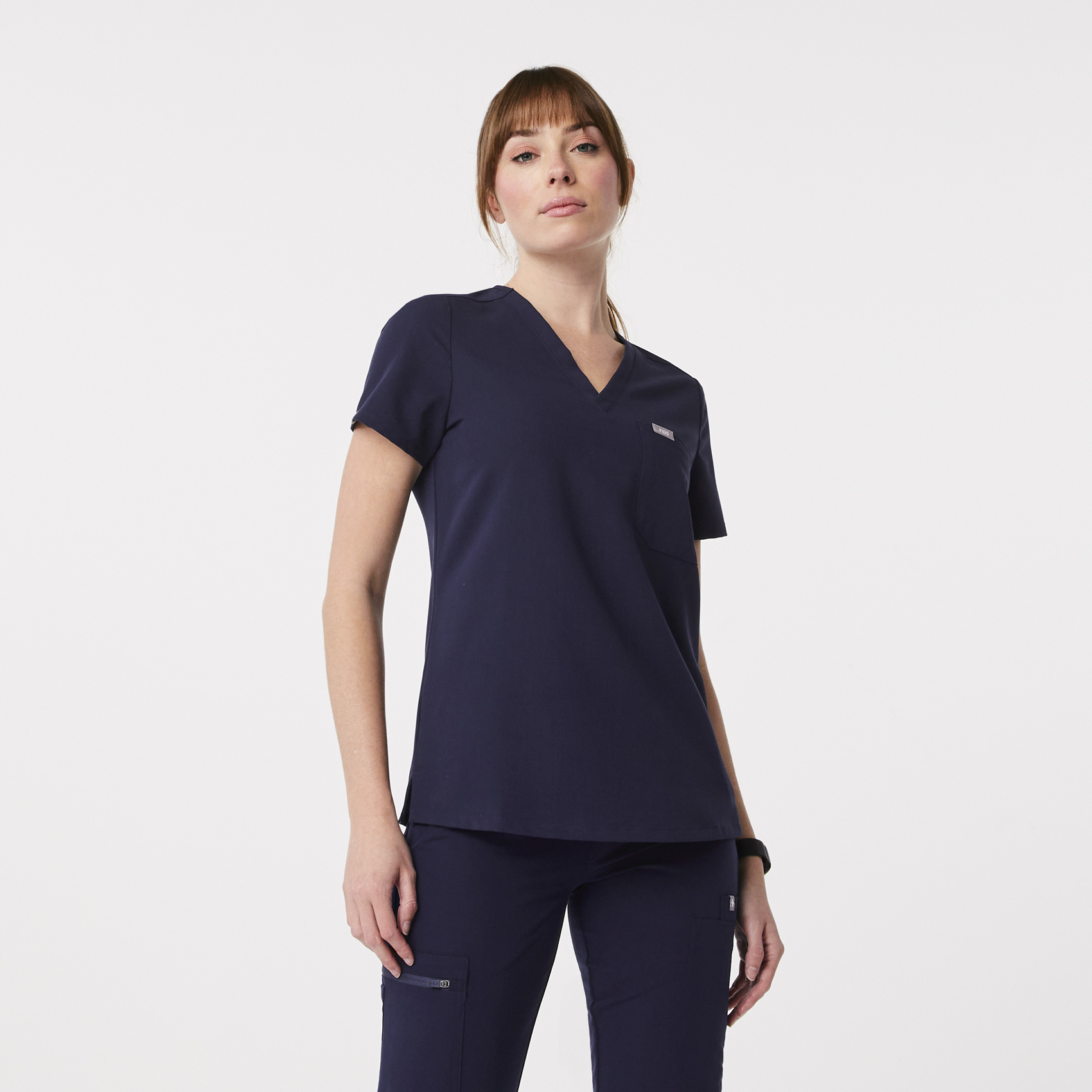 Women's Catarina Scrub Top (Navy)