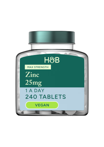 H&B Zinc - 25mg (240 Tablets)