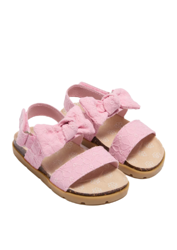 Girls Bow Sandals (Younger 4-12) - Pink