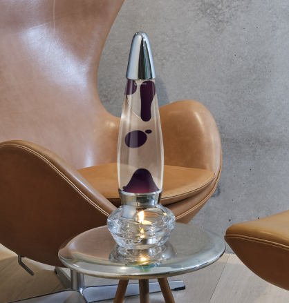 Evo Candle Lava Lamp (Clear Dark Purple)