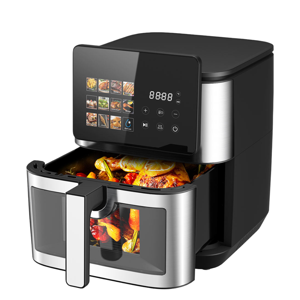 Air Fryer Stainless Steel - 5L 6L 7L 8L 12L Oil Free