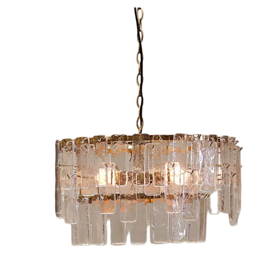Kensington Chandelier (Brass & Clear)