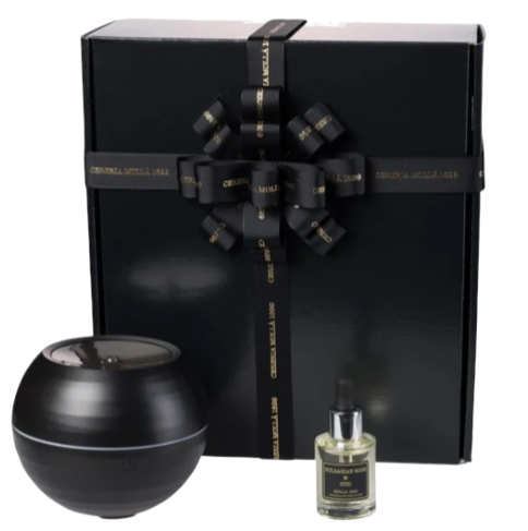 Molla 1899: Aroma Diffuser Trendy Design 230ml With Cereria Molla Essential Oil Bulgarian Rose & Oud Set