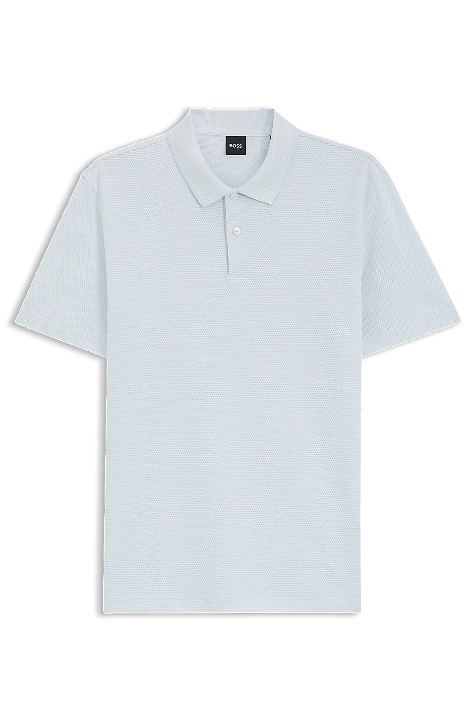 Cotton Polo Shirt With Bubble Structure