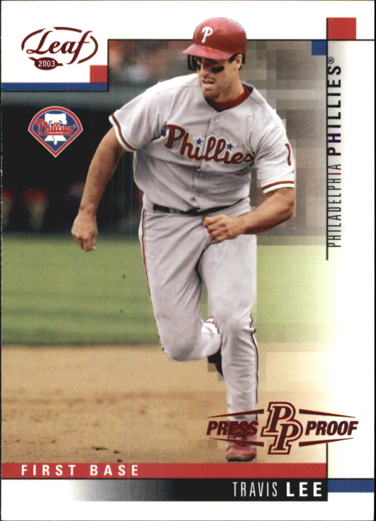 2003 Leaf Press Proofs Red #217 Travis Lee