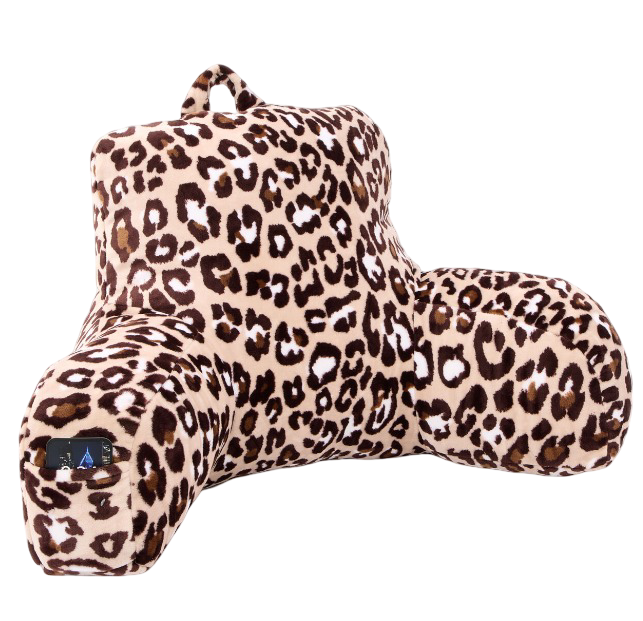 Rachel Zoe: Latte Leopard Pattern Backrest Cushion