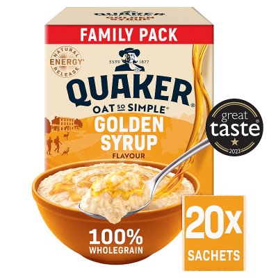 Quaker: Oat So Simple Golden Syrup Porridge Sachets (720g)