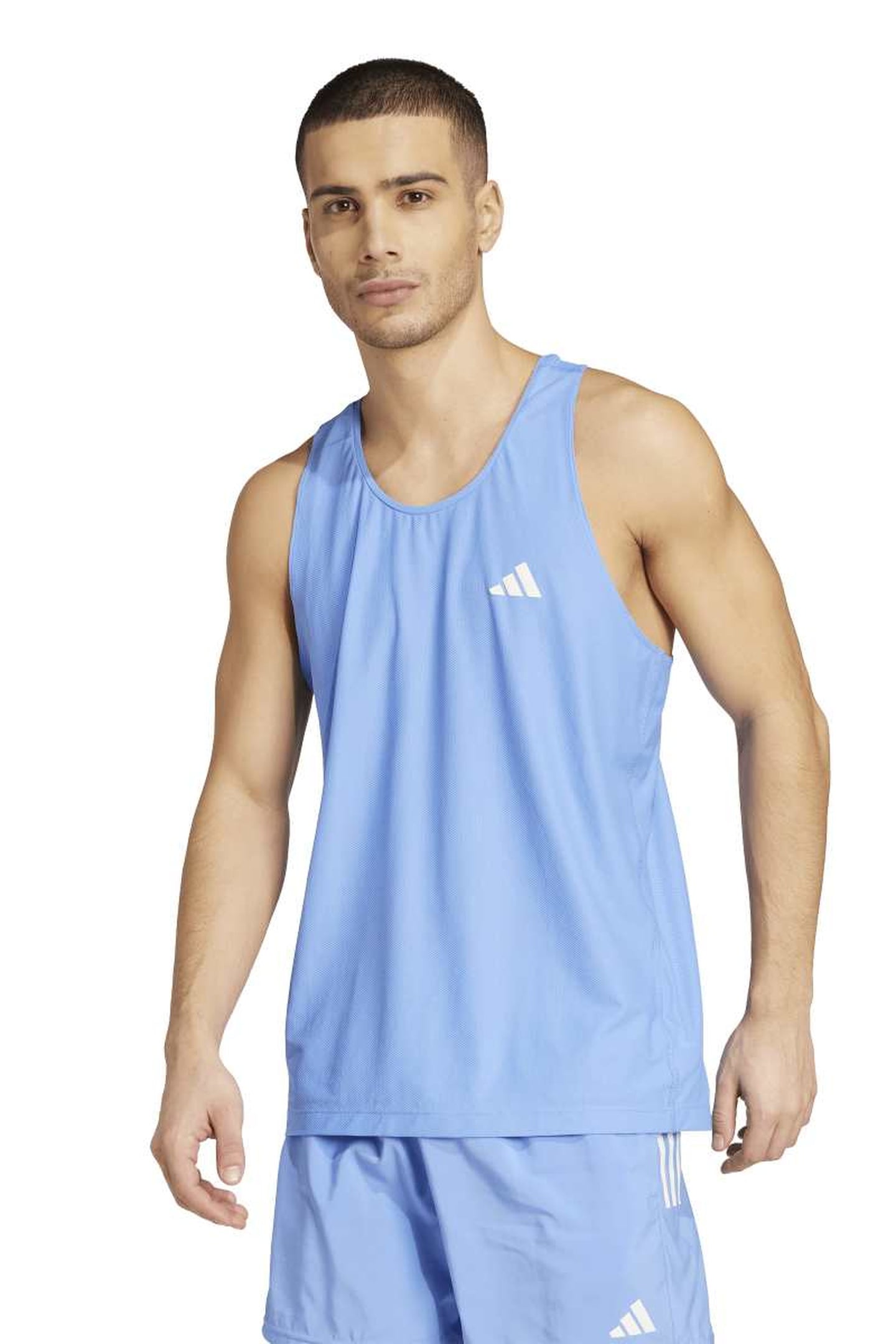 Unisex adidas Performance Own The Run AeroReady Tank (Blue Fusion)