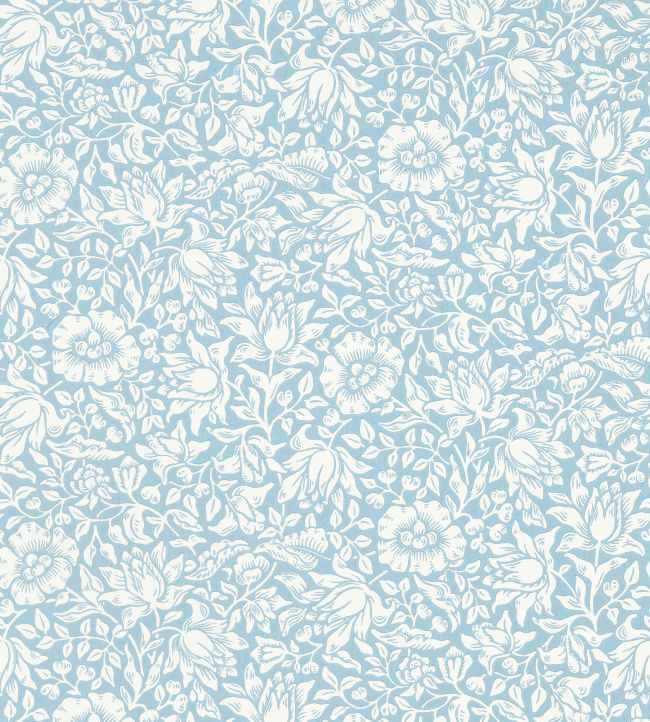Morris & Co: Mallow Wallpaper (Powder Blue)