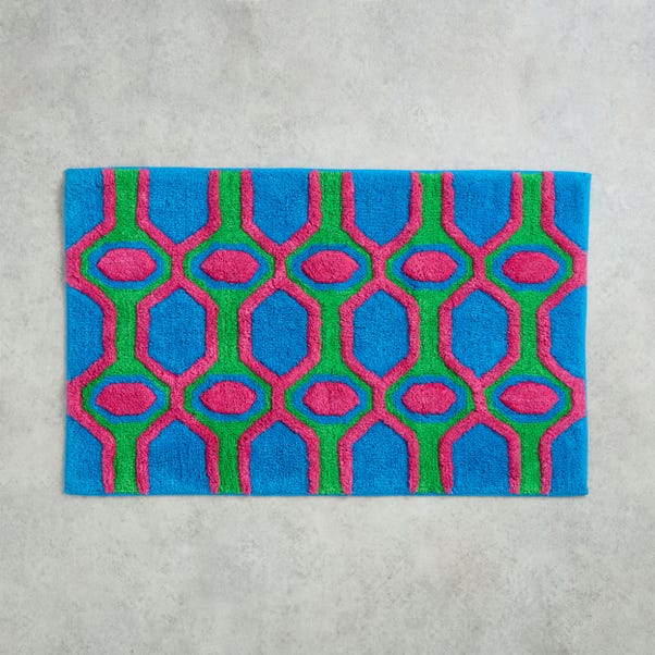 Yinka Ilori: Symmetrical Stems Bath Sheet (Multicoloured)
