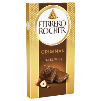 Ferrero Rocher: Original Milk Chocolate Bar - 90g