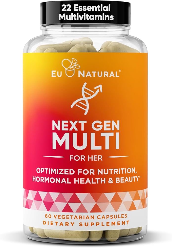 Women's Multivitamin with Iron & DHA, 22 Vitamins (60 Veg Capsules)