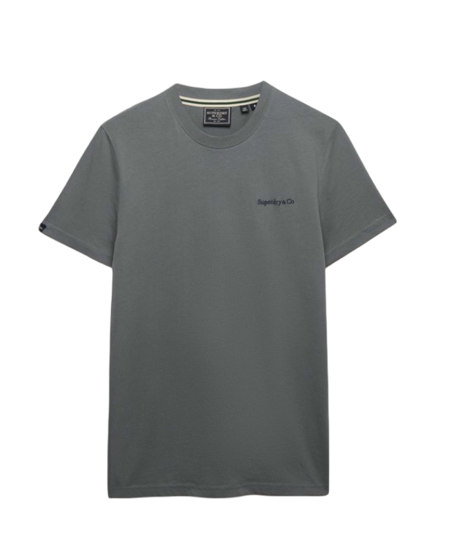 Essential Company Logo Embroidered T-shirt (Stormy Weather Blue/Navy)