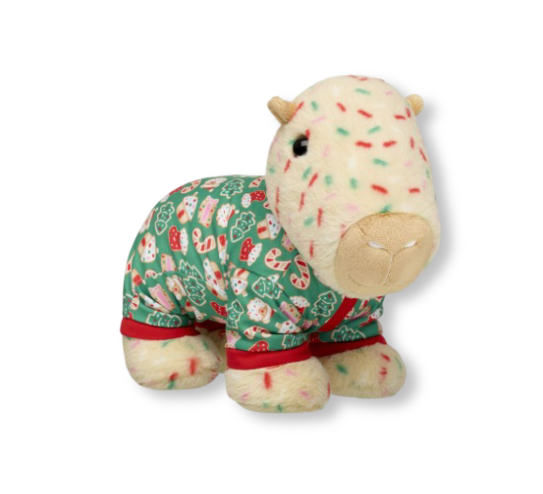 Cookiebara Soft Toy With Christmas PJ Sleeper