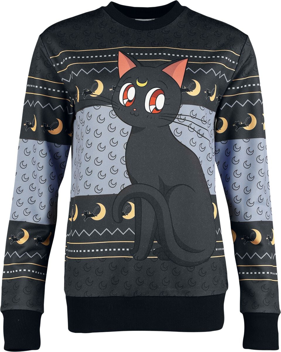 Sailor Moon Luna Christmas Jumper (Multicolor)