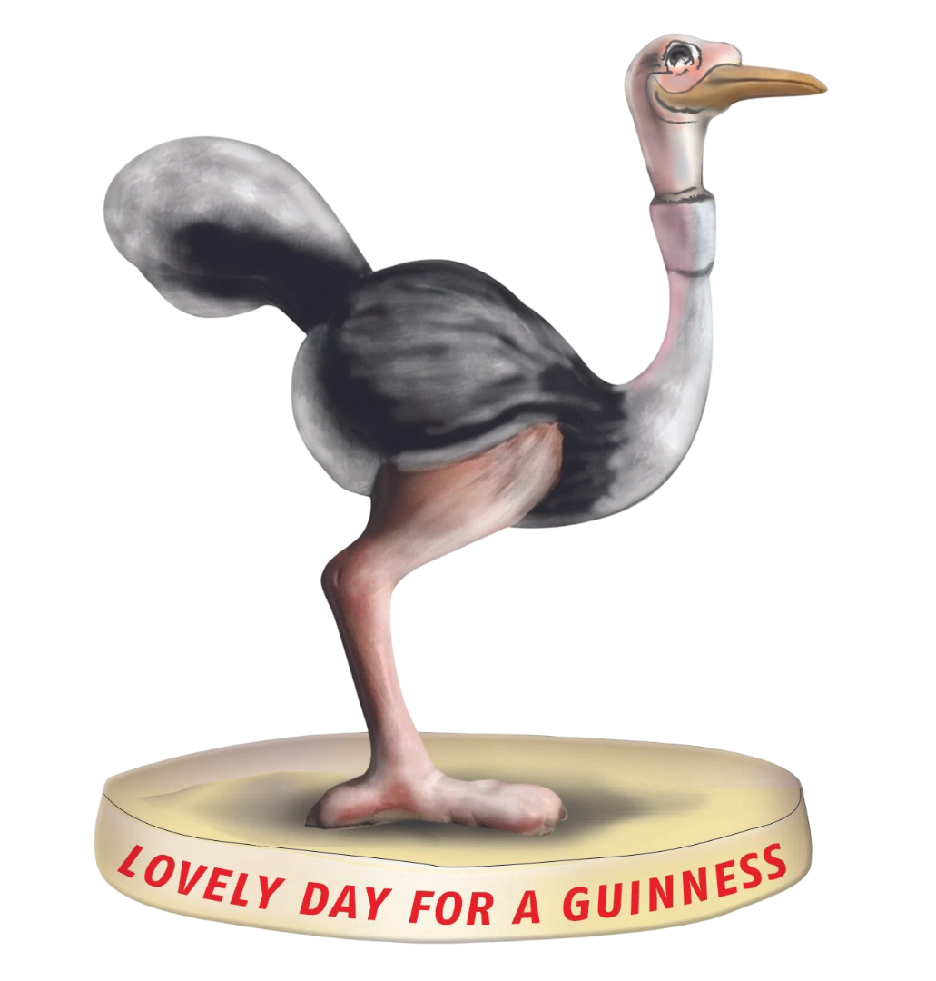 Guinness Ostrich Resin Figurine