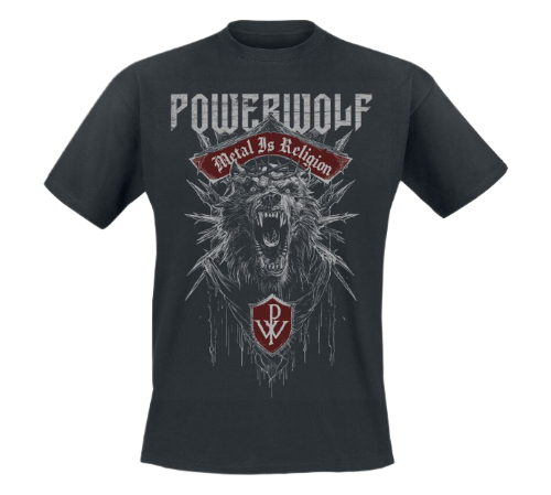 Powerwolf: "Chaos Crest" T-Shirt (Black)