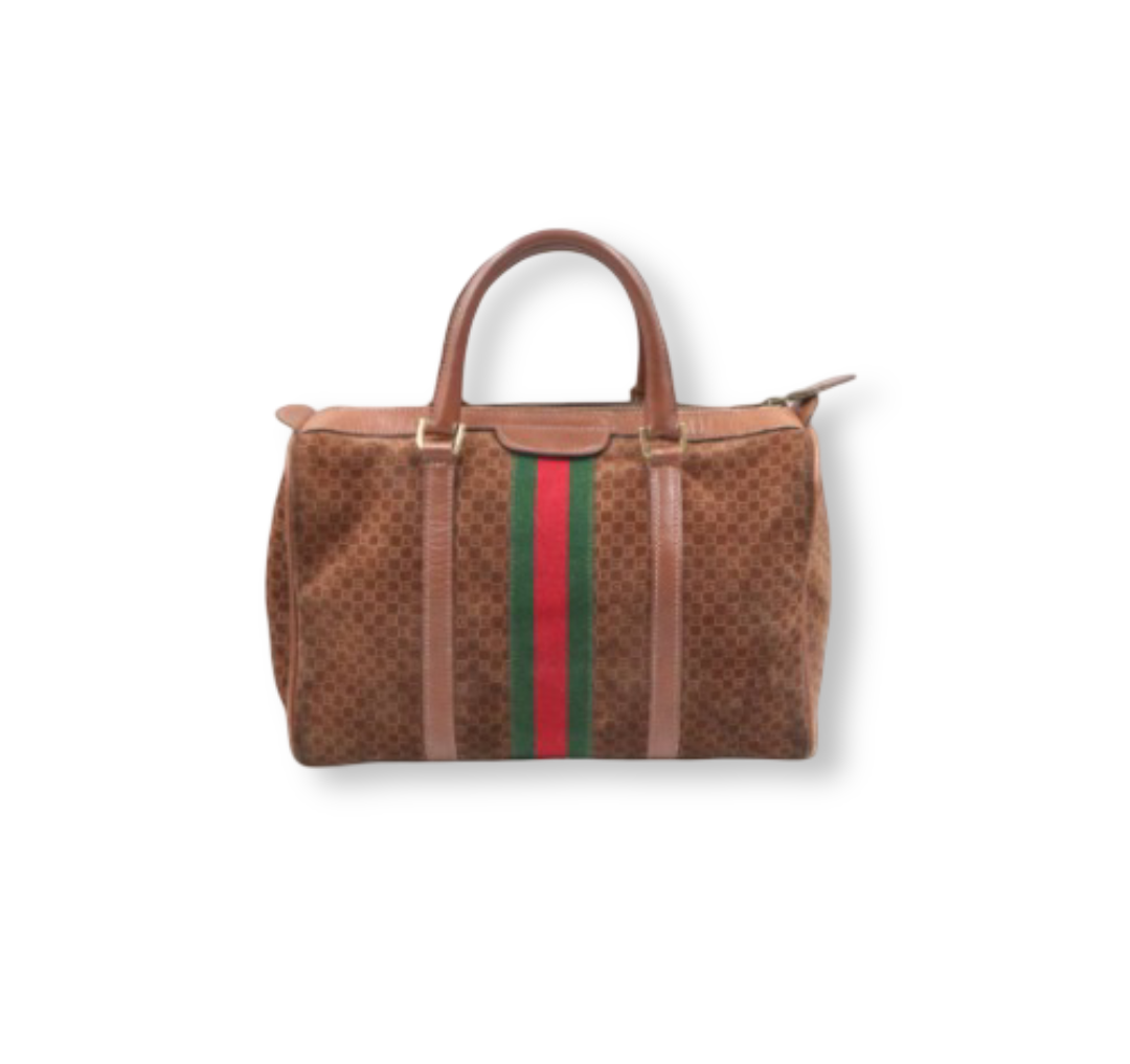 Gucci: Women's Vintage Sherry Line Leather Hand Bag (Brown)