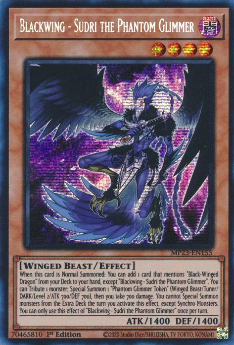 Yu-Gi-Oh! TCG: Blackwing - Sudri the Phantom Glimmer (25th Anniversary Tin – Dueling)