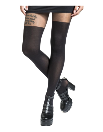 Pamela Mann: Plain Over The Knee Tights (Black)