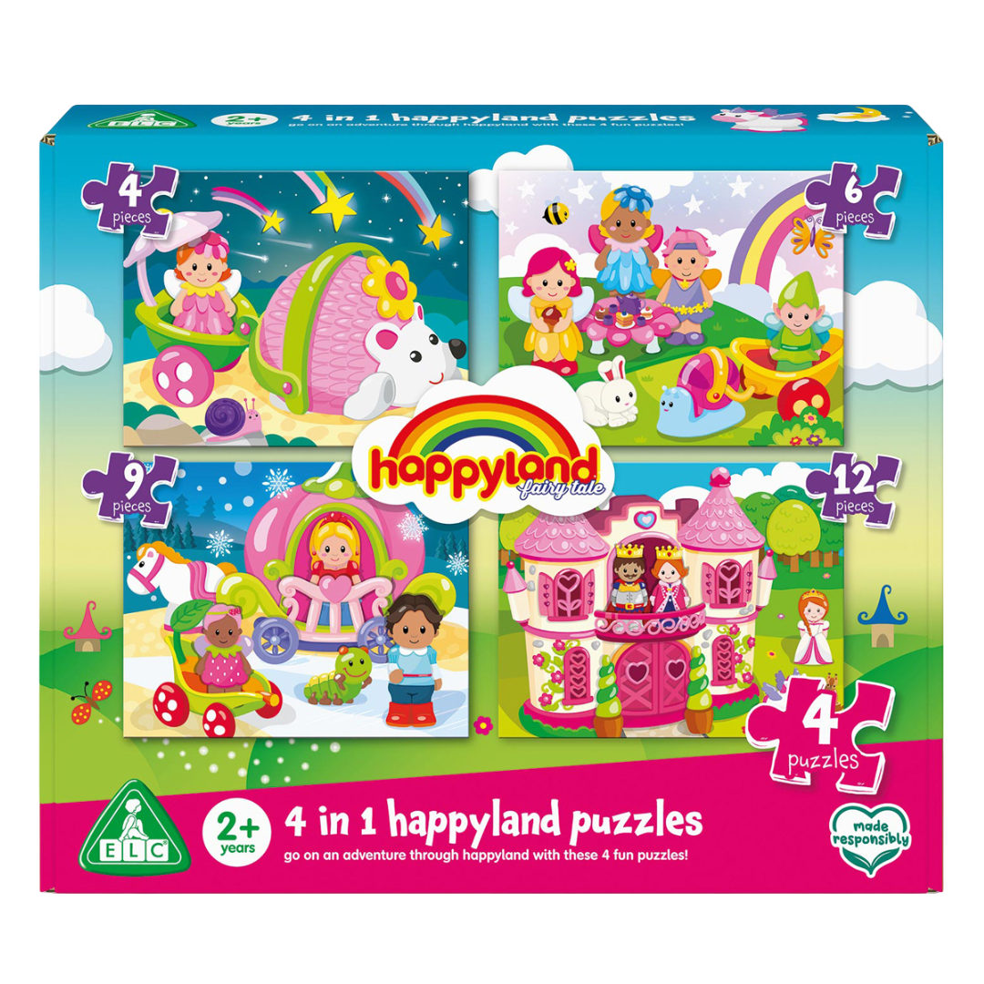 Happyland 4-in-1 Fairytale Puzzles