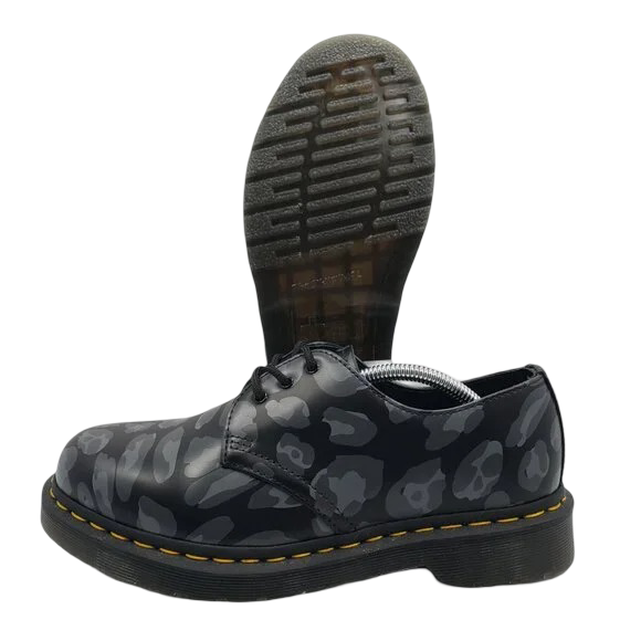 Dr. Martens: Men's Leopard Print Platform Shoes