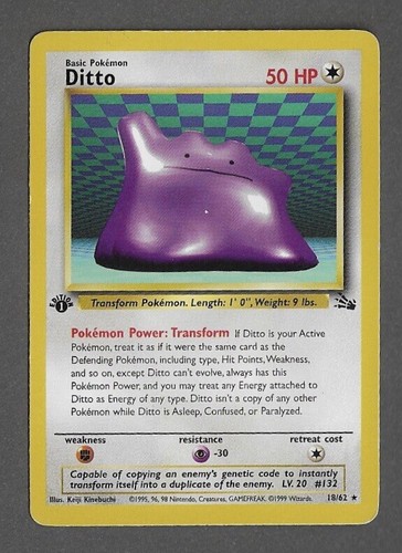Pokémon TCG: Ditto #18 (French, First Edition, Holo Rare)
