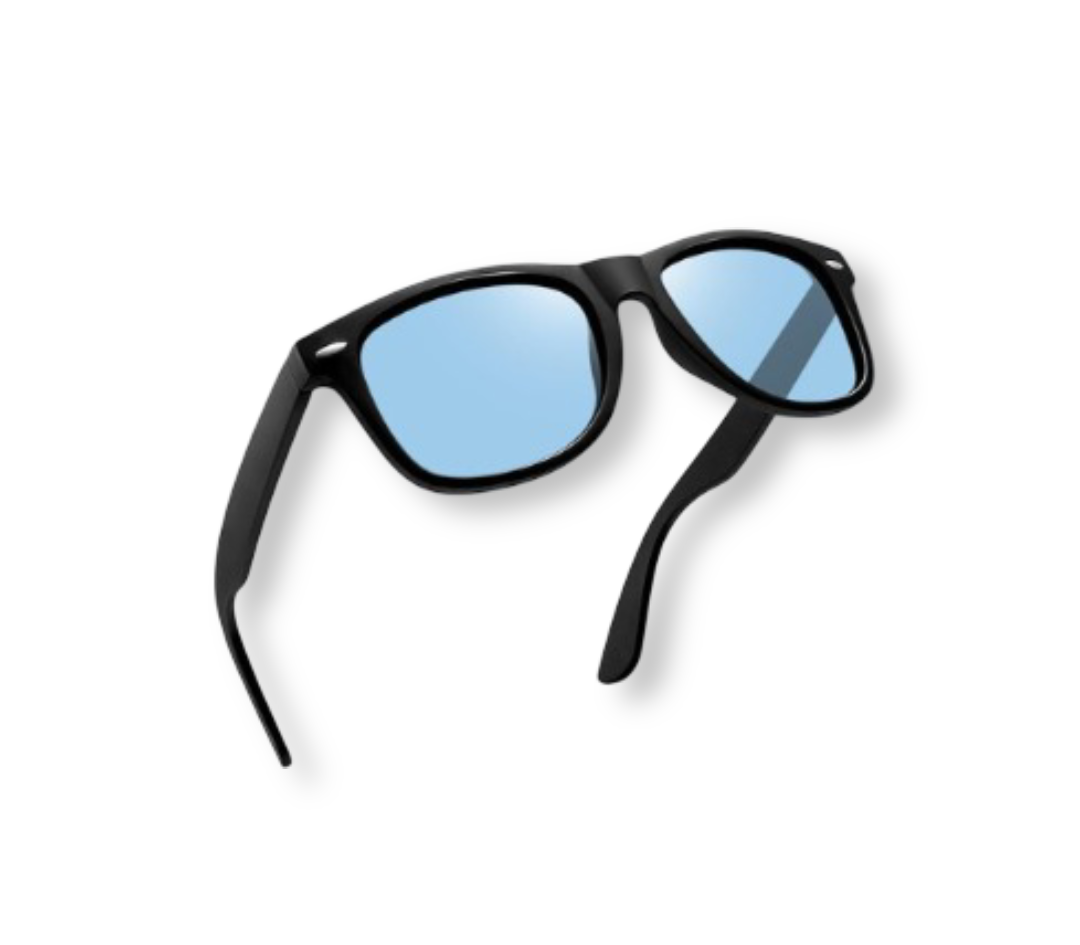 Joopin: Unisex Polarized Sunglasses (Black/Blue)