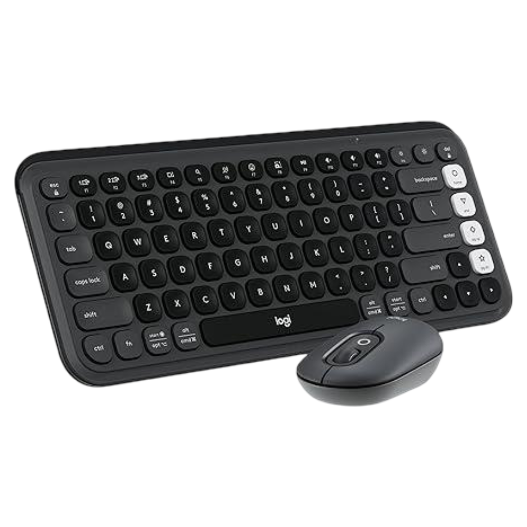 Logitech: POP Icon Combo Wireless Keyboard & Mouse (Graphite & White)