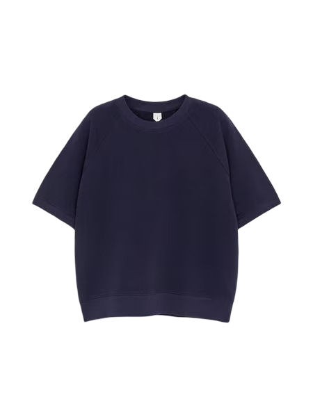 Women's French Terry Sweatshirt (Dark Blue)