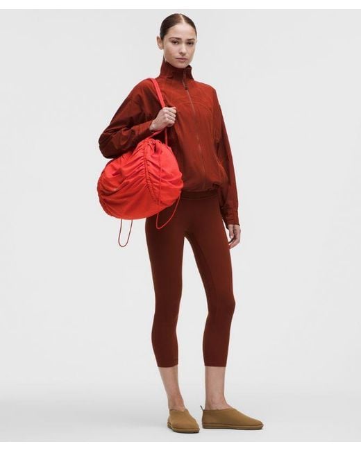 Women's Ruched Tote Bag 24L (Red)