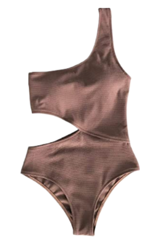 Cupshe:  Swimsuit-One-Piece (Brown)