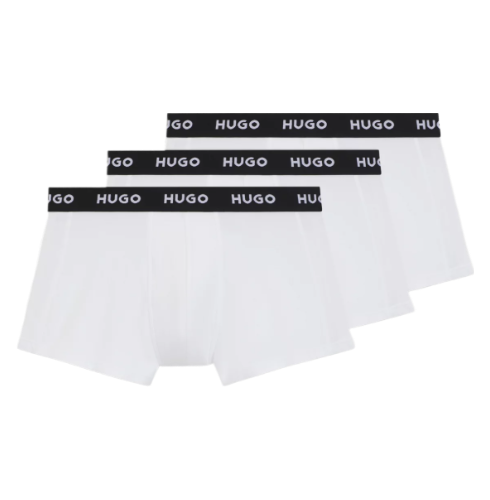 Stretch-Cotton Trunks With Logo Waistbands (Pack Of 3)