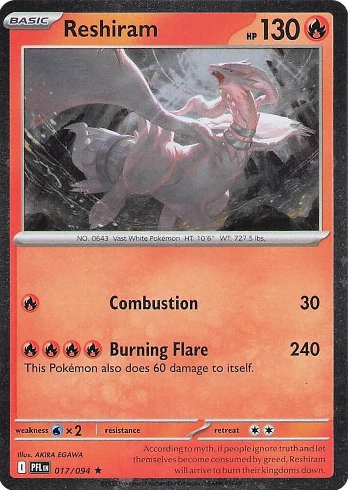 Pokémon TCG: Reshiram 017/094 (Cosmos Holo)