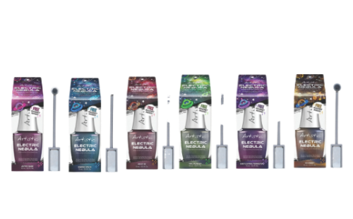 Artistic Flash Glitter: Magnet Gel Electric Nebula Collection (Set Of 6) - 15ml