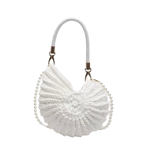 SPORTSNEW: Handmade Woven Bag for Women (White)