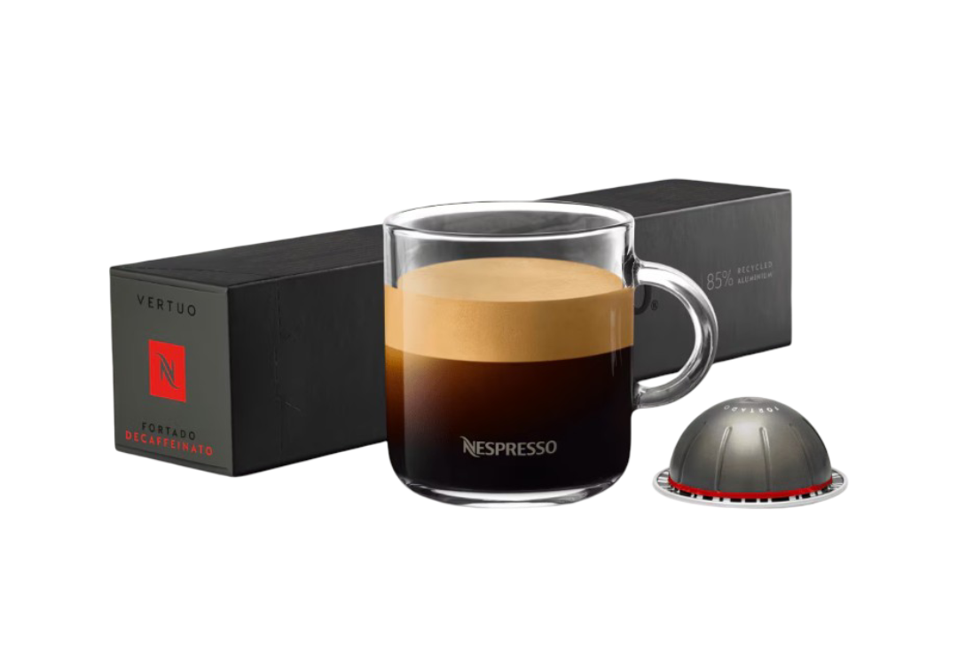 Vertuo Coffee And Gran Lungo: Fortado Decaffeinato (10 capsules)