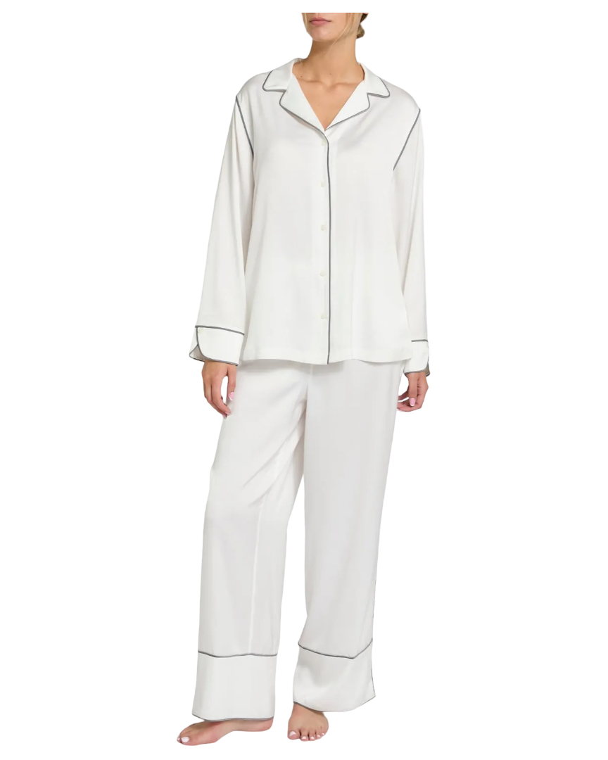 Francis Brennan The Collection Glenna Ivory Pyjama Set (Ivory)