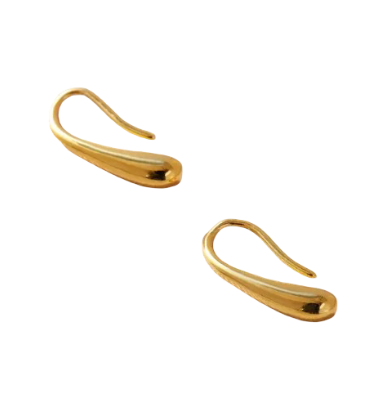 Mia Gioielli: Sterling Silver Teardrop Water Drop Hook Earrings