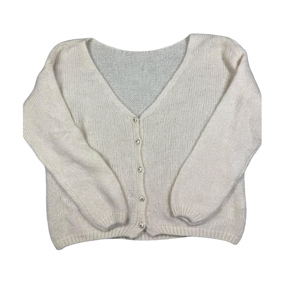 Ycoo Paris Mohair Wool Blend Women's Cardigan Sweater