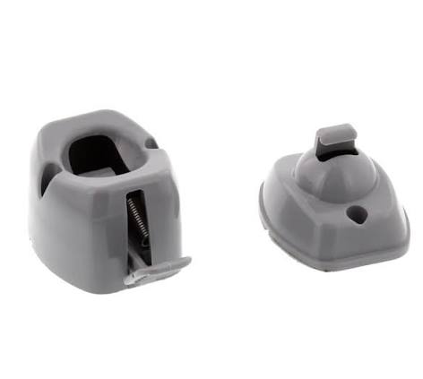 Grey External Release Door Retainer Catch