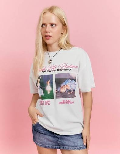 Women's Barbie Print Short Sleeve T-Shirt