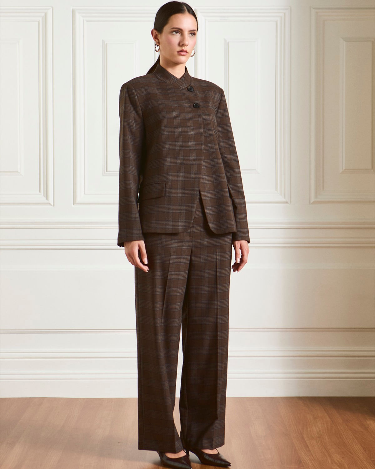 Women's Gallery Isla Check Trousers