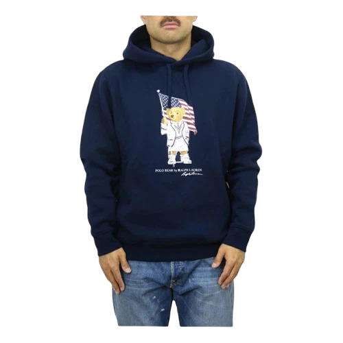Ralph Lauren: Men's Preppy Bear Hooded Sweatshirt