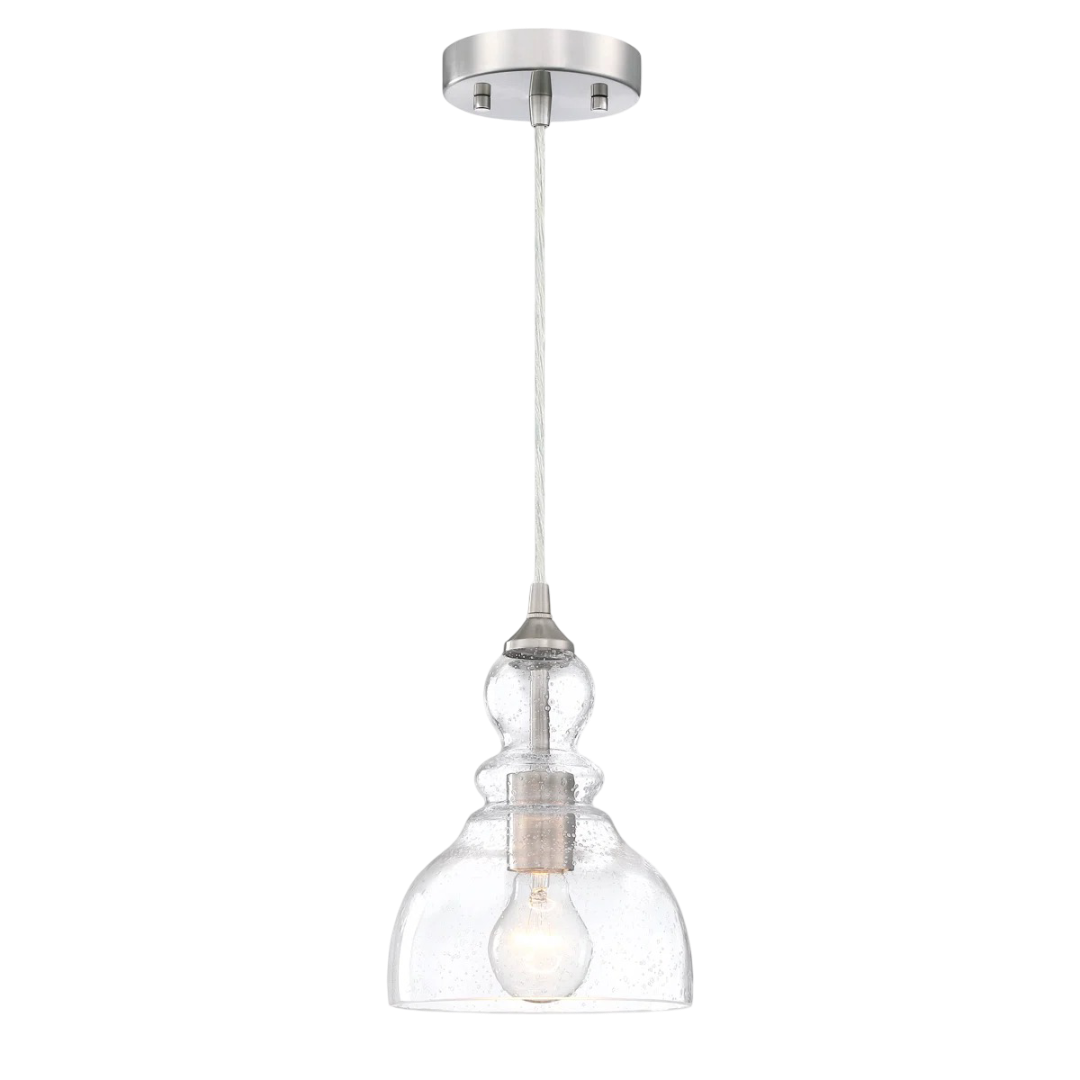 Breakwater Bay: Light Nickel Teardrop Pendant (Set of 3)