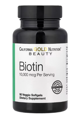 California Gold: Nutrition, Biotin (90 Veggie Softgels) - 10,000mcg