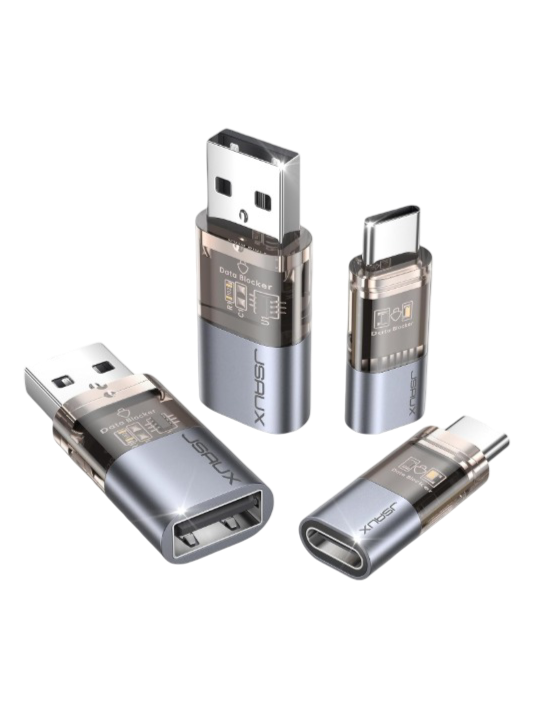 JSAUX: 4-Pack USB & USB-C Data Blockers