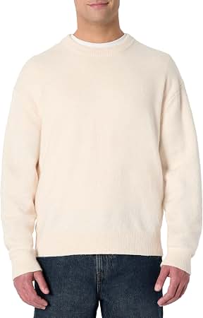 Pure Cotton Textured Crew Neck Jumper (Ecru)